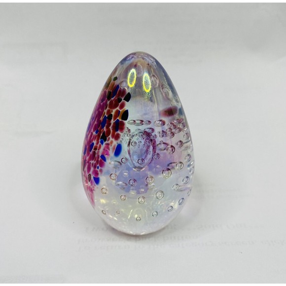 Glass Eye Studio GES 1999 Egg Paperweight - Picture 4 of 10